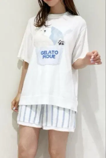 새상품 젤라또피케 시로쿠마 아이스 상하의 세트