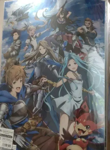 그랑블루 판타지 애니메이션 A3 미니 클리어 포스터 카타리나 비 주인공