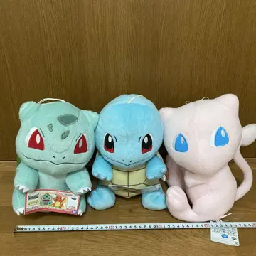 포켓몬 봉제 인형 세트 이상해씨 꼬부기 뮤우
