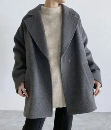 울 비버 숏 자켓 지나시스