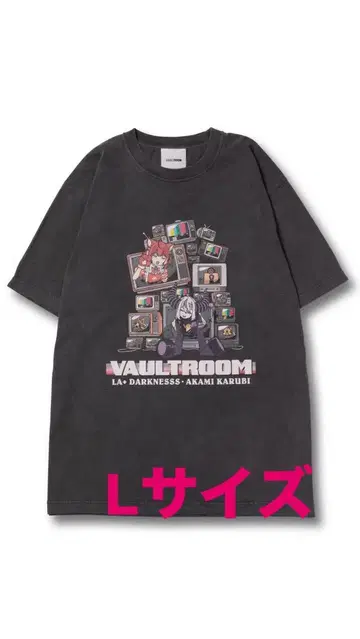 VR x LAPKARU TEE / CHARCOAL vaultroom