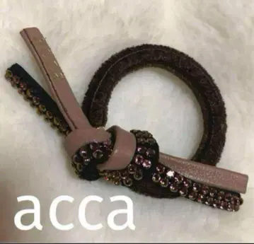 [ 미사용 ] acca 포니 더블 스키니 보우