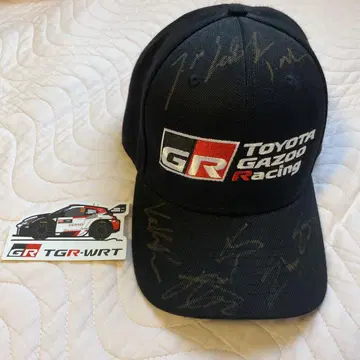 GR TOYOTA GAZOO RACING 사인 포함 캡 스티커 포함