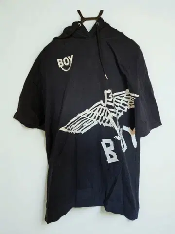 BOY LONDON M 사이즈 블랙 반팔 후드티 프린트 이글