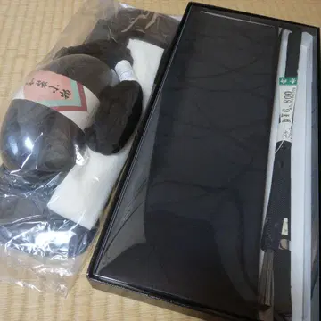 블랙 실크 허리띠 미사용 새상품