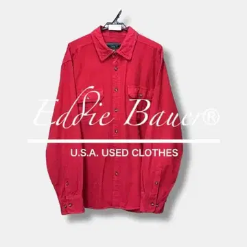 USA 구제 의류 Eddie Bauer 샤모아 크로스 셔츠 ME8-914