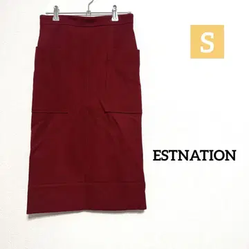 ESTNATION 무릎 기장 타이트 스커트
