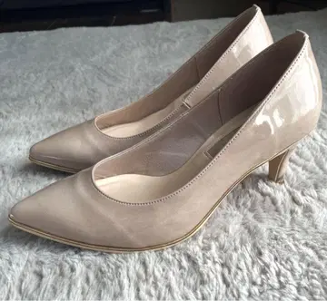 라우나레아 베이지 스틸레토 펌프스 하이힐 22.5cm