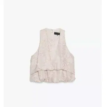 ZARA 프린지 퍼프 벌룬 쉐이프 상의 XS