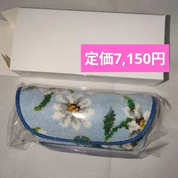 세일 새상품 페이러 안경 케이스 화이트 마가렛 블루 스카이블루