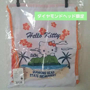[ 새상품 ] 산리오 하와이 다이아몬드 헤드 키티 냅색 가방