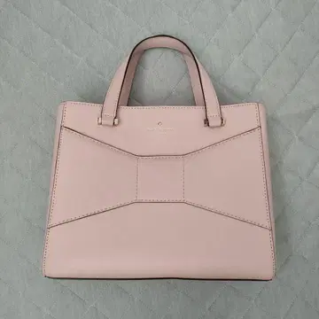 kate spade 핑크 가죽 리본 디자인 백