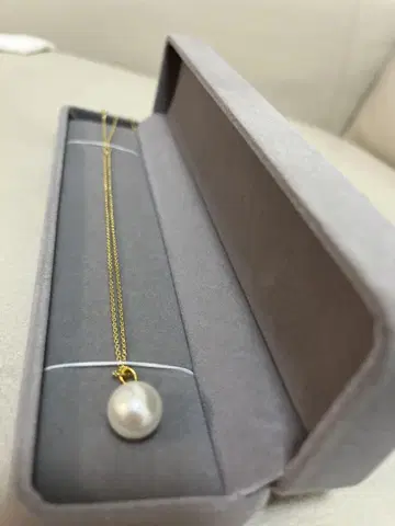 진주 펜던트 목걸이 골드 체인