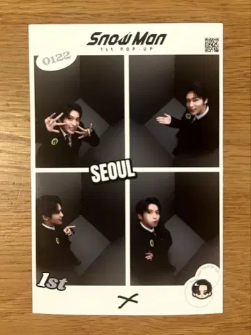새상품급 SnowMan 1st POP-UP 서울 메구로 렌 즉석 사진