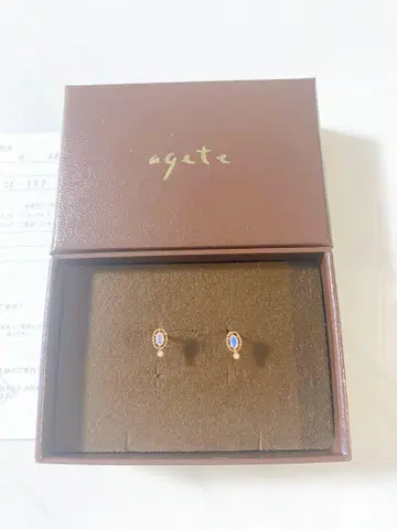 agete 아가트 K10 오팔 귀걸이