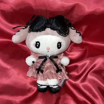 Sanrio 공식 초기 심야의 멜로쿠로 마이멜로디 봉제 인형 마이멜로디