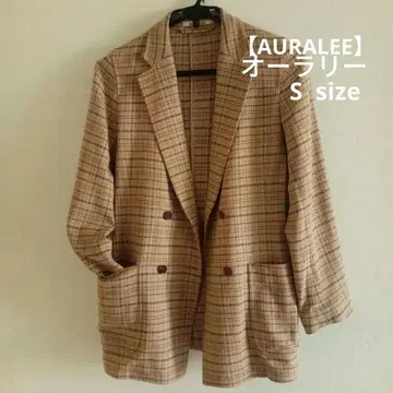 [ AURALEE ] 오라리 실크 100% 베이지 계열 자켓