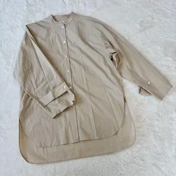 Demi-Luxe BEAMS 노카라 셔츠 면 100%