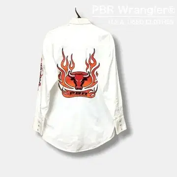 정품 럭셔리 자수 PBR Wrangler 웨스턴 셔츠 ME9-850