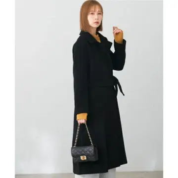 캐시미어 혼방 코트 BLACK 38 ROSSO