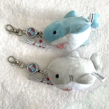 USJ 죠스 봉제 인형 릴 키링