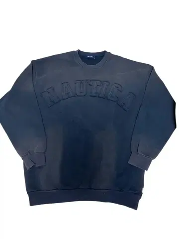 새상품 노티카 x 프릭스스토어 아치 로고 더스트 가공 칼리지 맨투맨