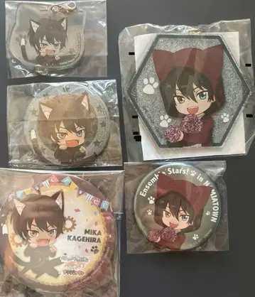 앙스타 카게히라 미카 난자타운 아크릴 키링 캔뱃지 묶음 판매