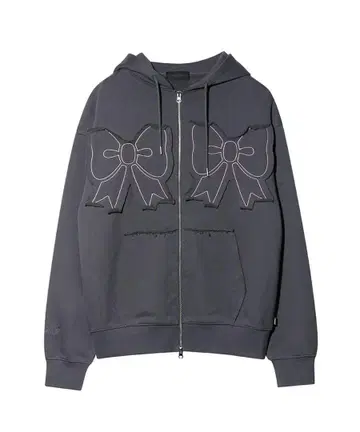 9월 한정 가격 YOUHEE RIBBON HOOD ZIP UP 후드티