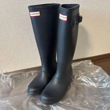 HUNTER 레인부츠 네이비
