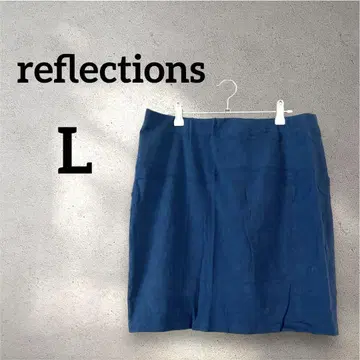 reflections [ L ] 네이비 타이트 스커트