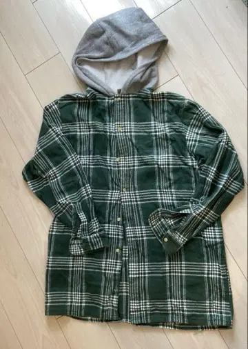 90년대 L.L.Bean 후드 부착 플란넬 셔츠 엘엘빈 빈티지