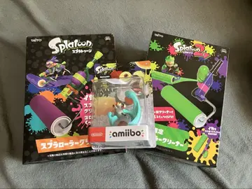 스프라툰 스프라 롤러 클리너 2개와 코쟈케 amiibo