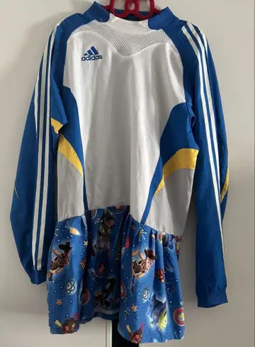 adidas 토이스토리 구제 의류 리메이크 튜닉 원피스 상의
