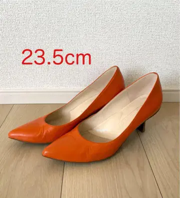 오렌지 펌프스 23.5cm
