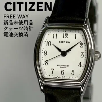 미사용품 CITIZEN 시티즌 프리웨이 쿼츠 손목시계 배터리 교환 완료