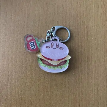 커비 카페 푸드 알라카르테 커비버거 키링