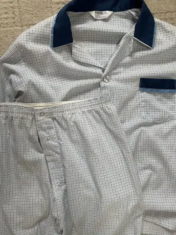 70s Montgomery Ward 파자마 셋업 체크