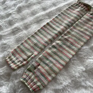 새상품급 opal실 handmade 암커버 boarder 패턴 손뜨개질