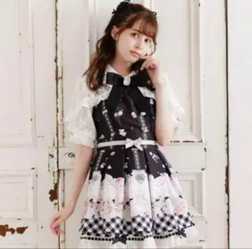 LIZ LISA Sugary Treats 피크닉 패턴 셋업
