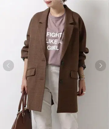 스픽 앤 스팬 체크 오버 테일러드 자켓 미사용