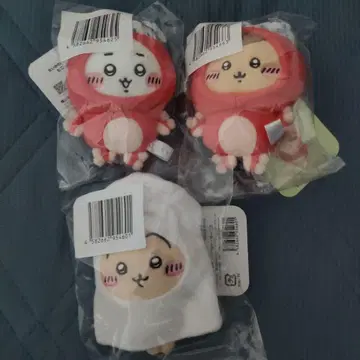 봉제 인형 3개 세트 치이카와 (먼작귀) 토끼 밤만쥬 문어 오징어