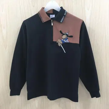 WOODY WORLD SPORT 하프 지퍼 피케 셔츠 F0908A16