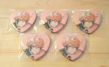 니지산지 Melty Valentine 하트 캔뱃지 아카기 웬 5점