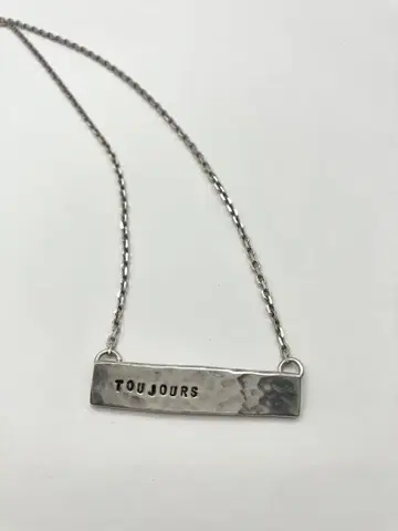 SERGE THOROVAL 실버 목걸이 TOUJOURS 언제나