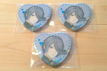 니지산지 Melty Valentine 하트 캔뱃지 코야나기 로우 3점