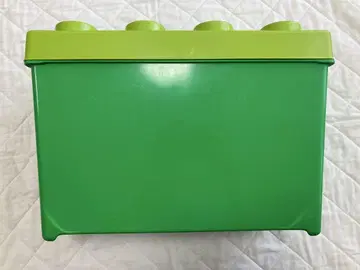 LEGO 그린 컬러 블록형 수납 박스 케이스만