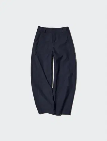 UNIQLO 저지 배럴 레그 팬츠 NAVY