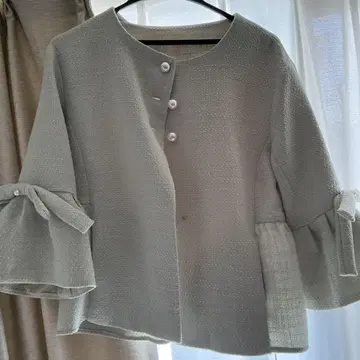 노카라 자켓 민트 그린