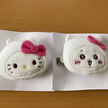 치이카와 x 산리오 시크릿 헤어 클립 2개 세트 익명 배송