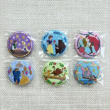 디즈니 disney 자수 캔뱃지 세트